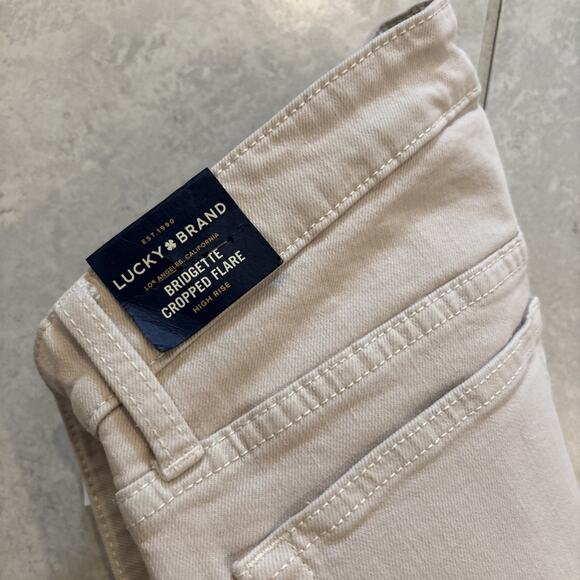 Lucky Brand Bridgette Women's Jeans Cropped Flare Leg Denim Light Pink Sz 31/26 - Picture 6 of 6